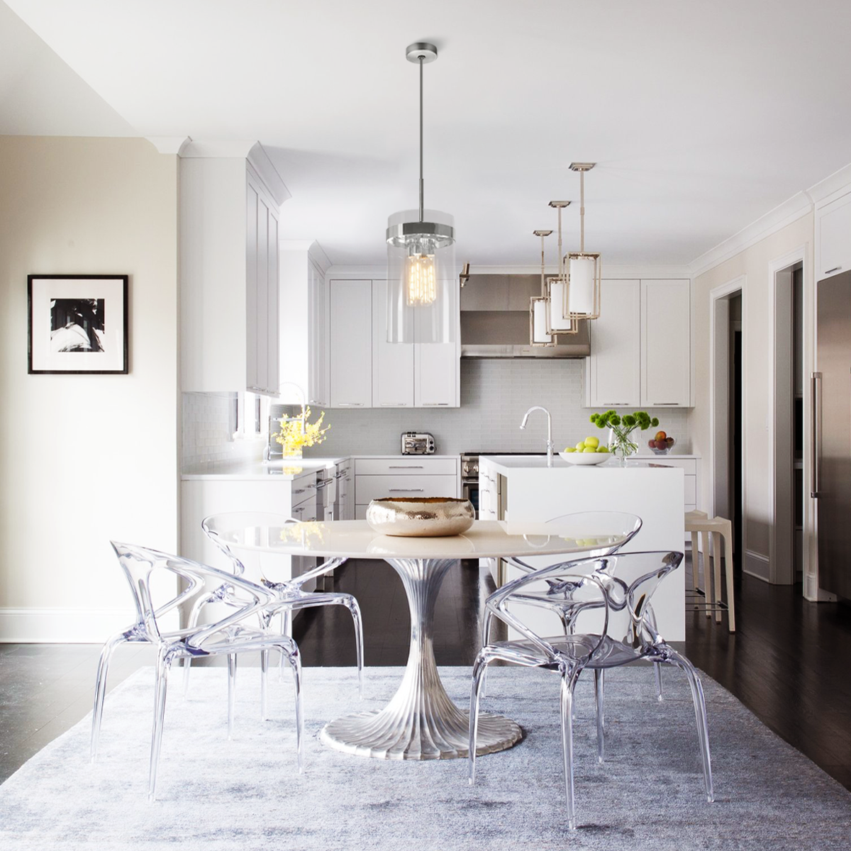 Cylinder Glass Pendant Lights