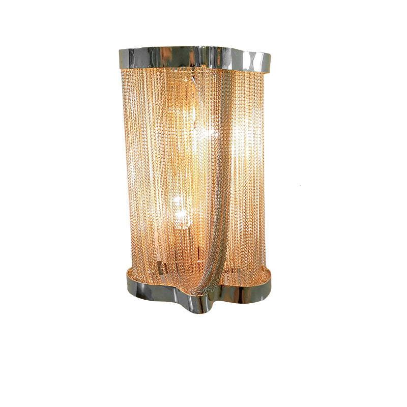 Aluminum Chain Tassel Wall Sconce