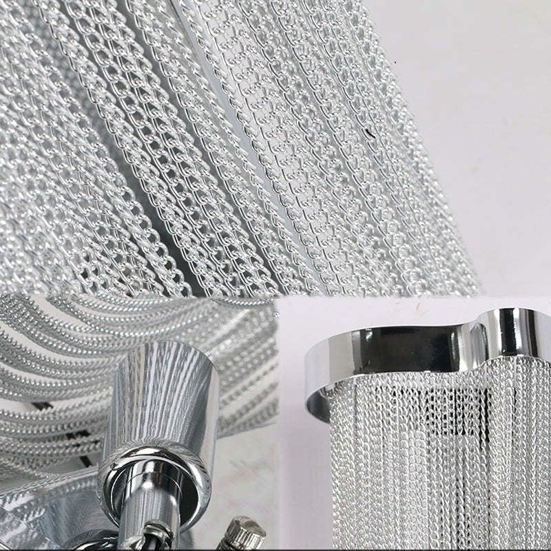 Aluminum Chain Tassel Wall Sconce