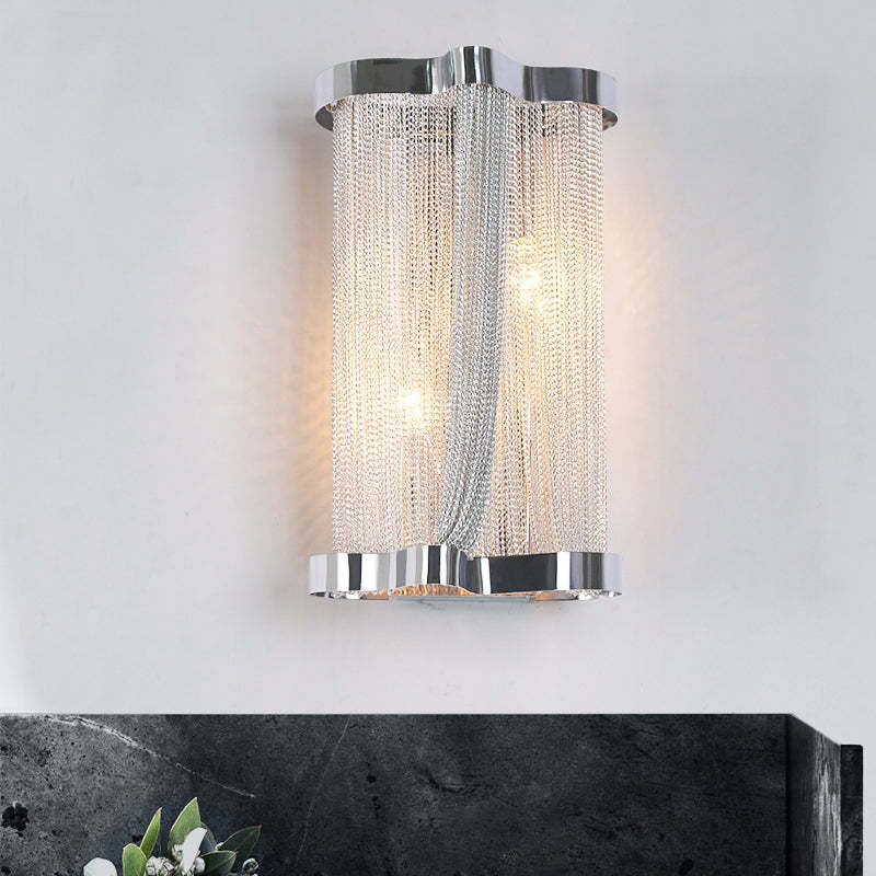 Aluminum Chain Tassel Wall Sconce