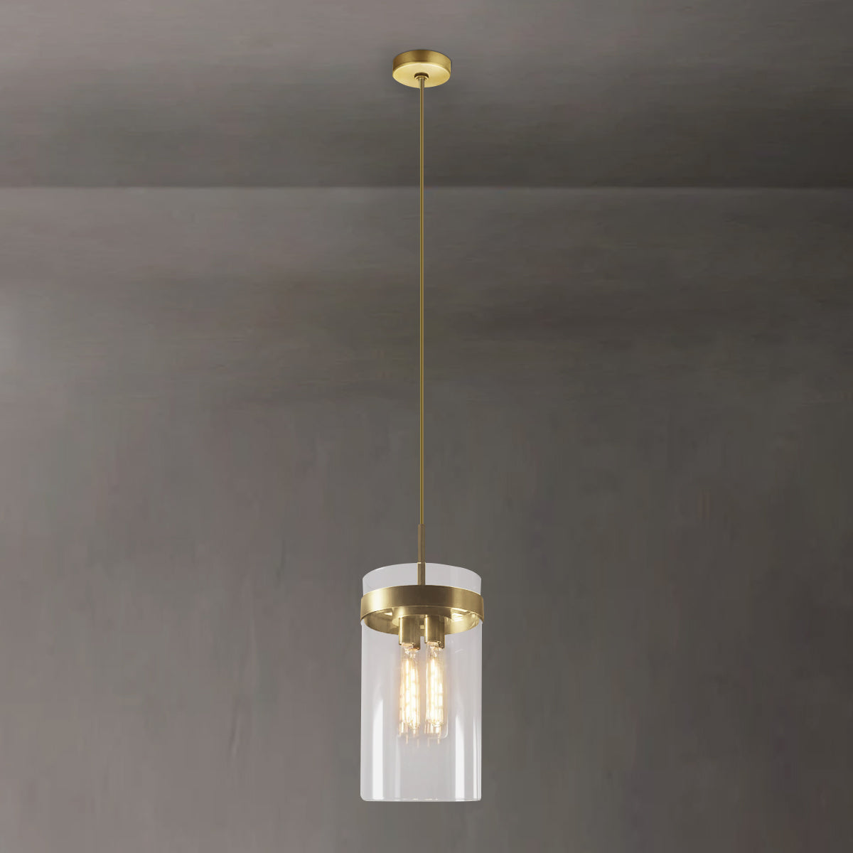Cylinder Glass Pendant Lights