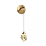Faceted Crystal Prisms Wall Sconce