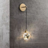 Faceted Crystal Prisms Wall Sconce