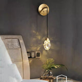 Faceted Crystal Prisms Wall Sconce