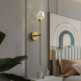 Faceted Crystal Prisms Wall Sconce (Rod)