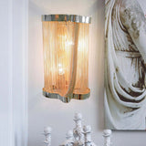 Aluminum Chain Tassel Wall Sconce