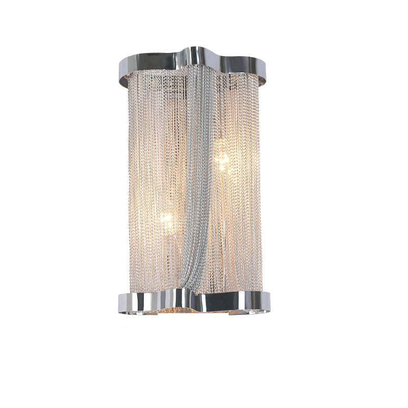 Aluminum Chain Tassel Wall Sconce